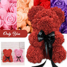 Load image into Gallery viewer, Rose Teddy Bear
